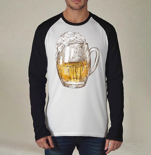Фотография футболки Янтарная кружка пива Beer Time