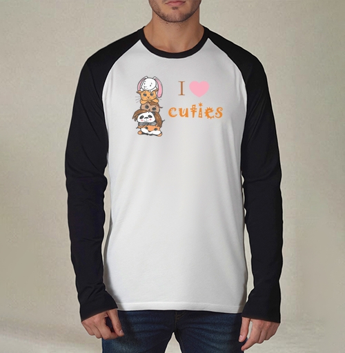 Фотография футболки Мягкие милые животные «I ❤️ CUTIES» для детей