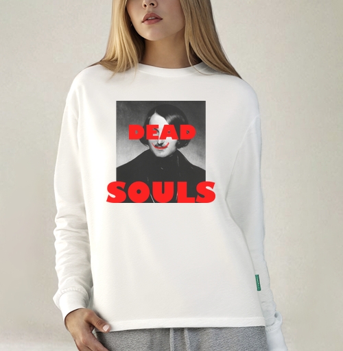 Фотография футболки Dead Souls / Мертвые души ироничный поп арт портрет писателя Гоголь