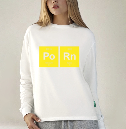 Фотография футболки Шутливый постер «Po Rn» в стиле таблицы Менделеева