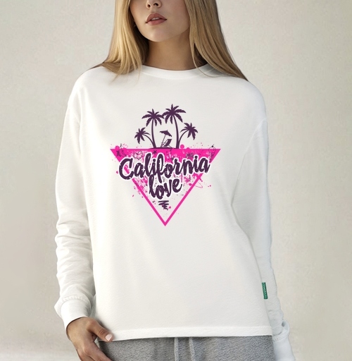 Фотография футболки California love яркая романтика пальмовой вечеринки