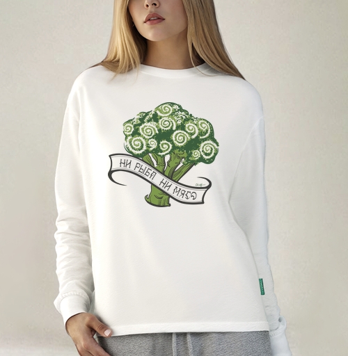 Фотография футболки Рисунок брокколи Ни рыба ни мясо