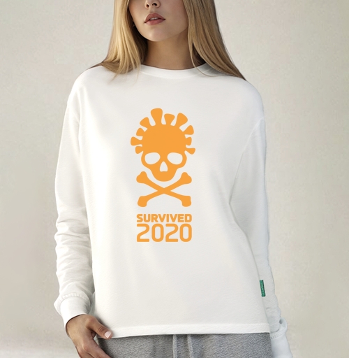 Фотография футболки Выжил в 2020 году символ опасности 2020