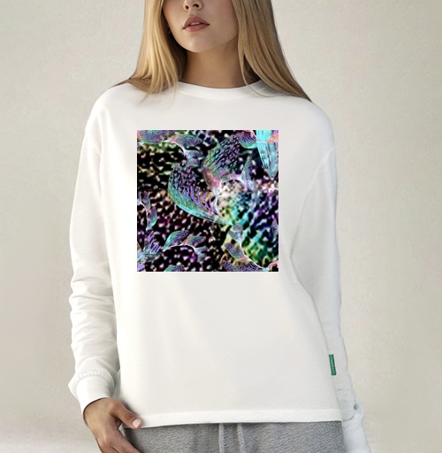 Фотография футболки Неоновый танец тропиков запах блеск voile shimmer print trend 2021