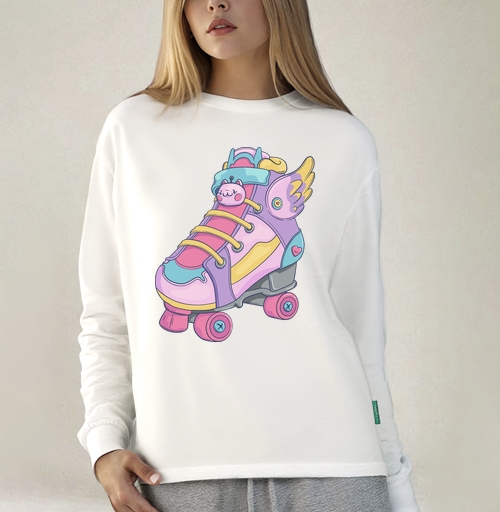 Фотография футболки Милые ролики с котенком