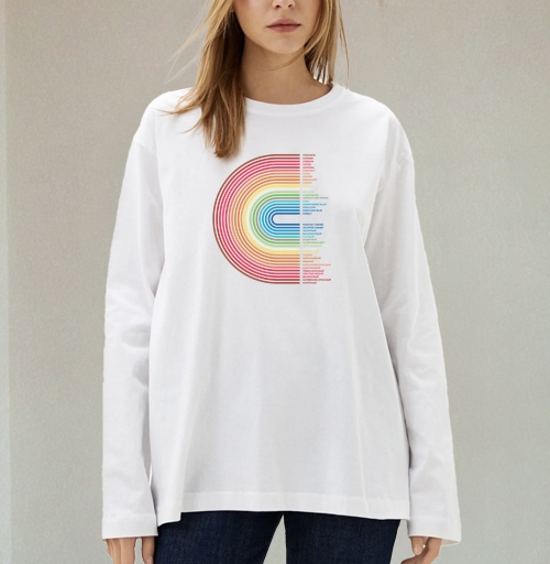 Фотография футболки Rainbow Gradient Colors – Радужный Градиент Цветов
