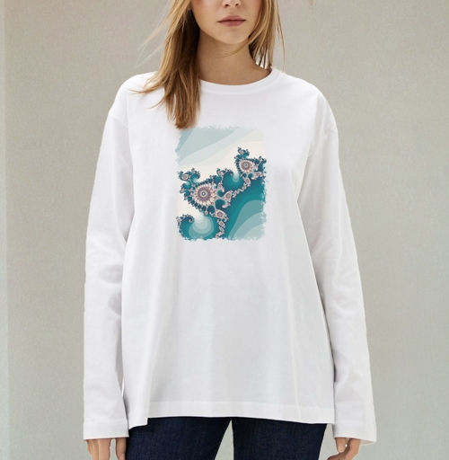 Фотография футболки Бирюзовый фрактал