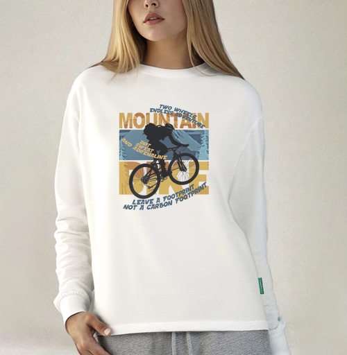 Фотография футболки Активный велосипедист горы приключение навсегда