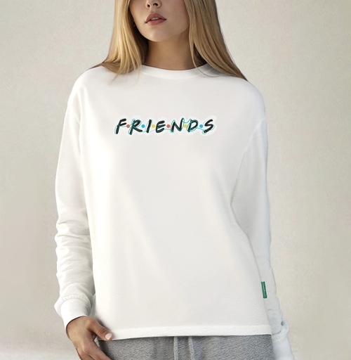 Фотография футболки Дружба и единение надпись Friends Друзья