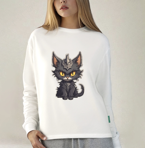 Фотография футболки Кот-кошмарик.