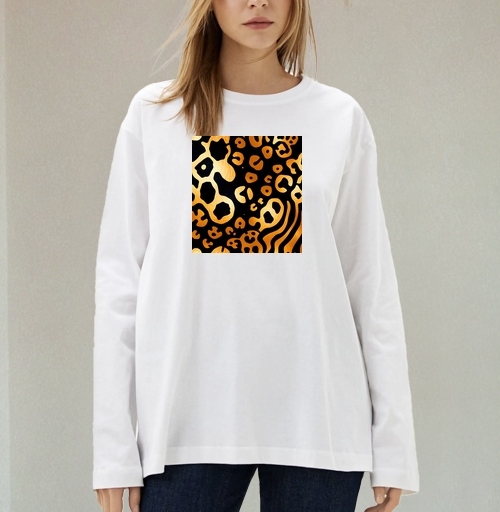 Фотография футболки Golden Leopard Pattern / Золотой леопардовый узор для вашего дома
