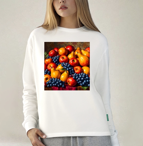 Фотография футболки Спелые яблоки груши Натюрморт Still Life натюрморт для кухни подарок