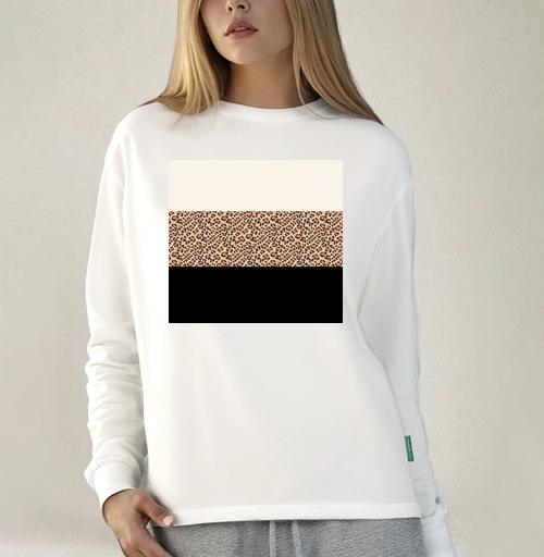 Фотография футболки Элегантная леопардовая полоса / Elegant leopard stripe pattern