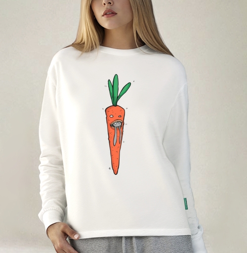 Фотография футболки Carrot Predator Flip / Шокирующая морковка ест кроликов монстр морковка кролики