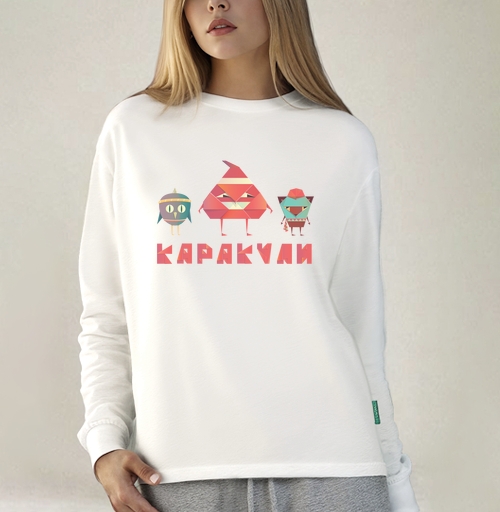 Фотография футболки Геометрические персонажи бумажные КАРАКУЛИ Scribbles Doodles