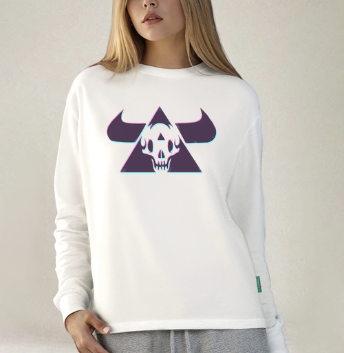 Фотография футболки TRIANGLE SKULL BULL / Череп быка в треугольнике