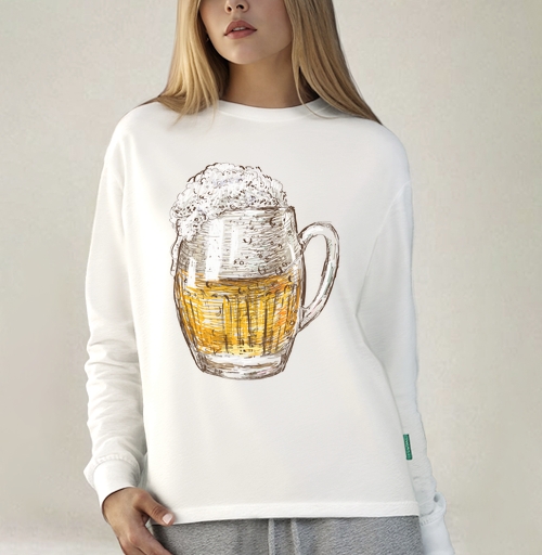 Фотография футболки Янтарная кружка пива Beer Time