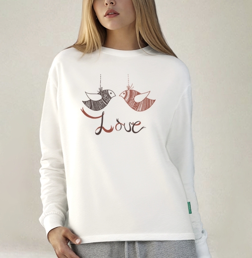 Фотография футболки Love birds / Неразлучники