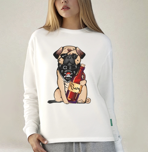 Фотография футболки Pirate pug