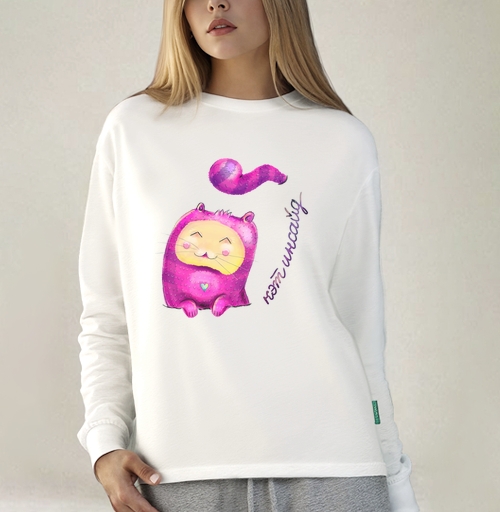Фотография футболки Мягкая игрушка Котик в ярком костюме