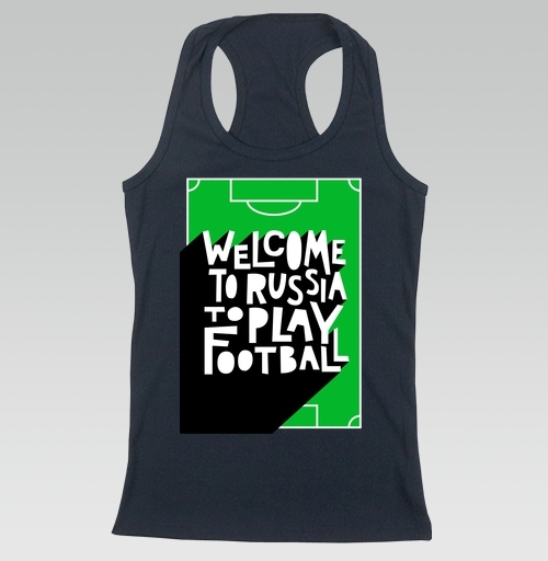 Фотография футболки Добро пожаловать в Россию играть в футбол