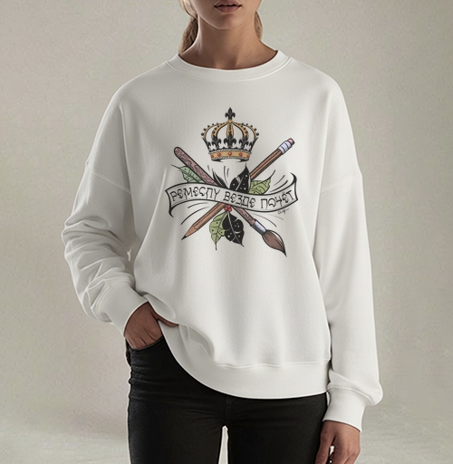 Фотография футболки Графическая иллюстрация пословицы Ремеслу везде почет