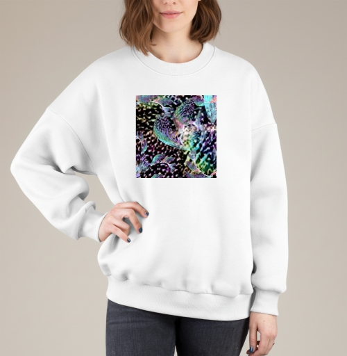 Фотография футболки Неоновый танец тропиков запах блеск voile shimmer print trend 2021