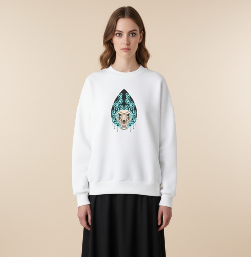 Фотография футболки Череп и узоры