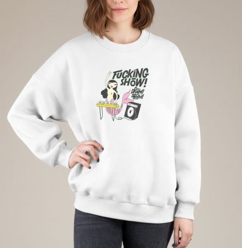Фотография футболки Играющая на синтезаторе электронную музыку Русалка рок звезда