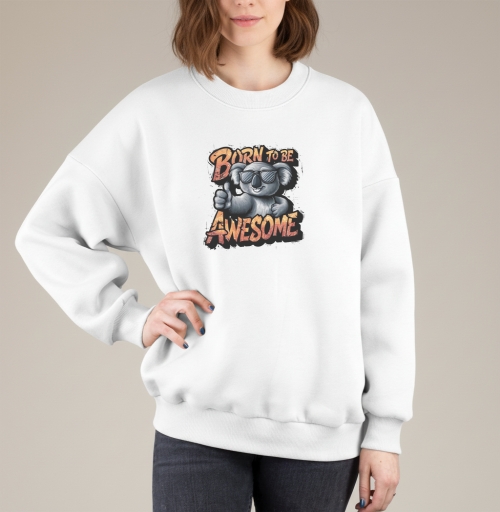 Фотография футболки Футболка с коалой Born to Be Awesome