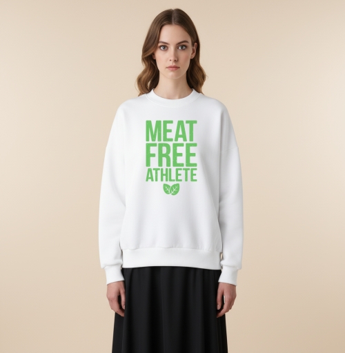Фотография футболки MEAT FREE ATHLETE – Эмблема веган-спортсмена