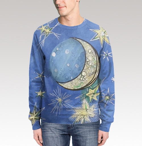 Фотография футболки Луна и звезды  