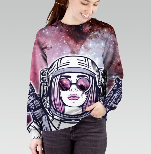 Фотография футболки Космическая девушка