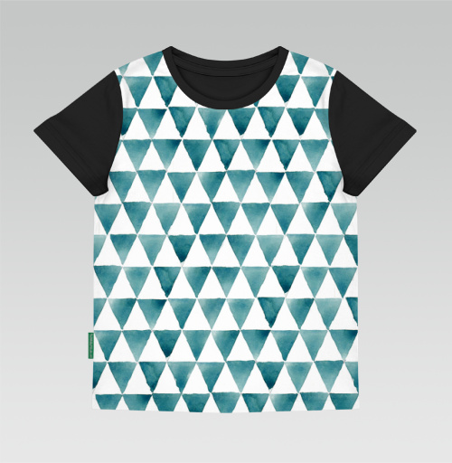 Фотография футболки Бирюзовые треугольники