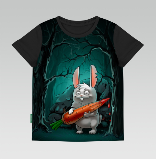 Фотография футболки Кролик с морковкой