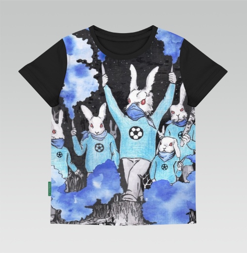 Фотография футболки Кролики около футбола