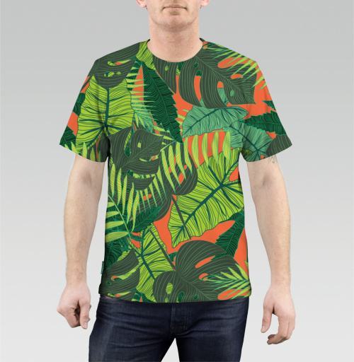 Фотография футболки Тропический принт