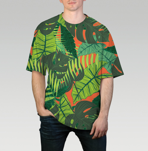 Фотография футболки Тропический принт