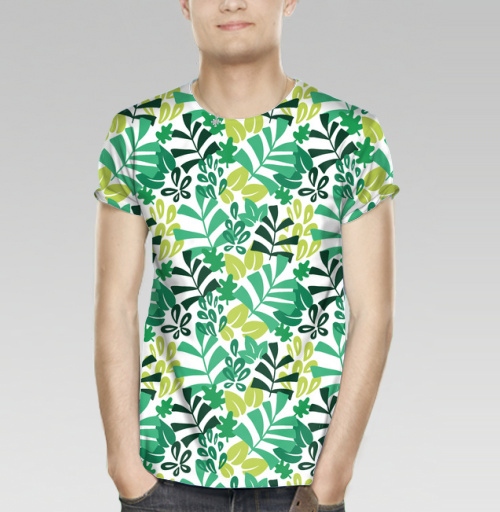 Фотография футболки Тропические листья