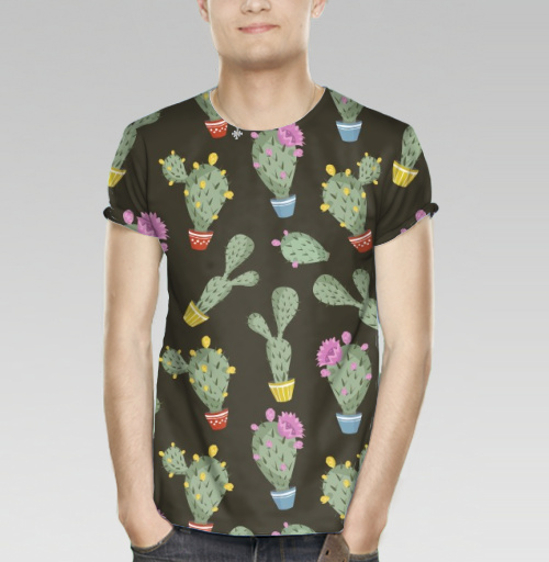 Фотография футболки Цветущие кактусы