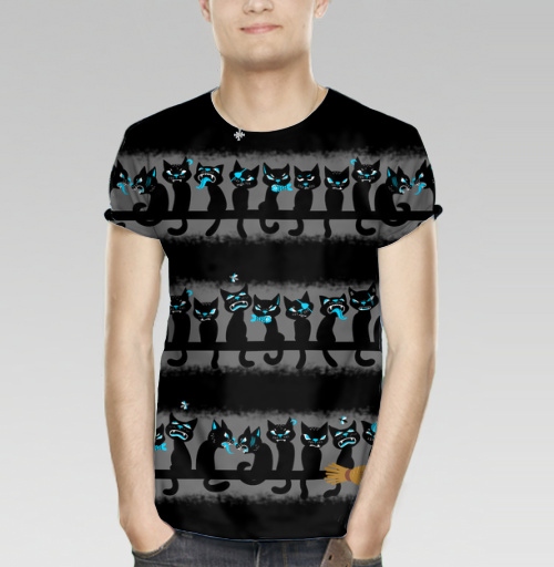 Фотография футболки Чёрные котики