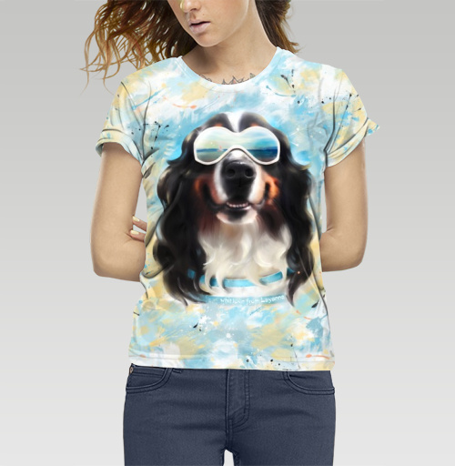 Фотография футболки Собака в солнечных очках
