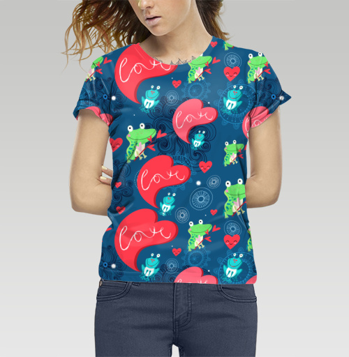 Фотография футболки Влюблённые лягушки