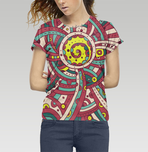 Фотография футболки Осьминоги разноцветные