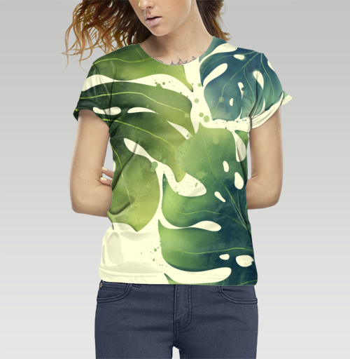 Фотография футболки Три листа пальмы