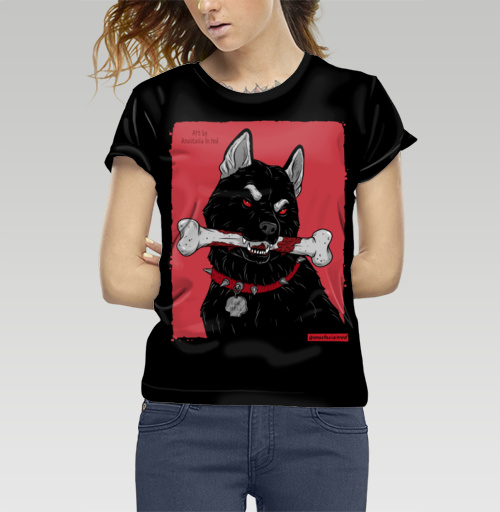 Фотография футболки Черный пёс