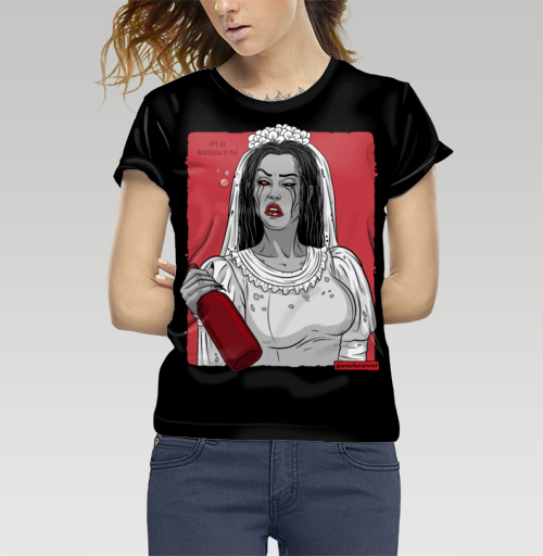 Женская футболка 3D с рисунком Ла Йорона