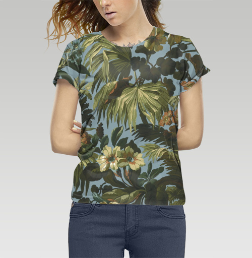 Женская футболка 3D с рисунком Цветной паттерн другой 184275, размер 38-40 (XS) &mdash; 48-50 (2XL) - купить в интернет-магазине Мэриджейн в Москве и СПБ