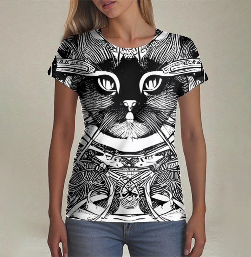 Фотография футболки Психоделические Кошки Номер Тринадцать