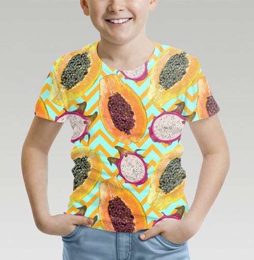 Фотография футболки Принт с фруктами